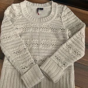 Sweater, a little fitted, looks great on